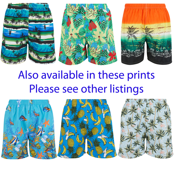 Mens Swim Trunks Swimming Shorts Board Bathing Suit, Small Medium Large X-Large - Picture 7 of 8